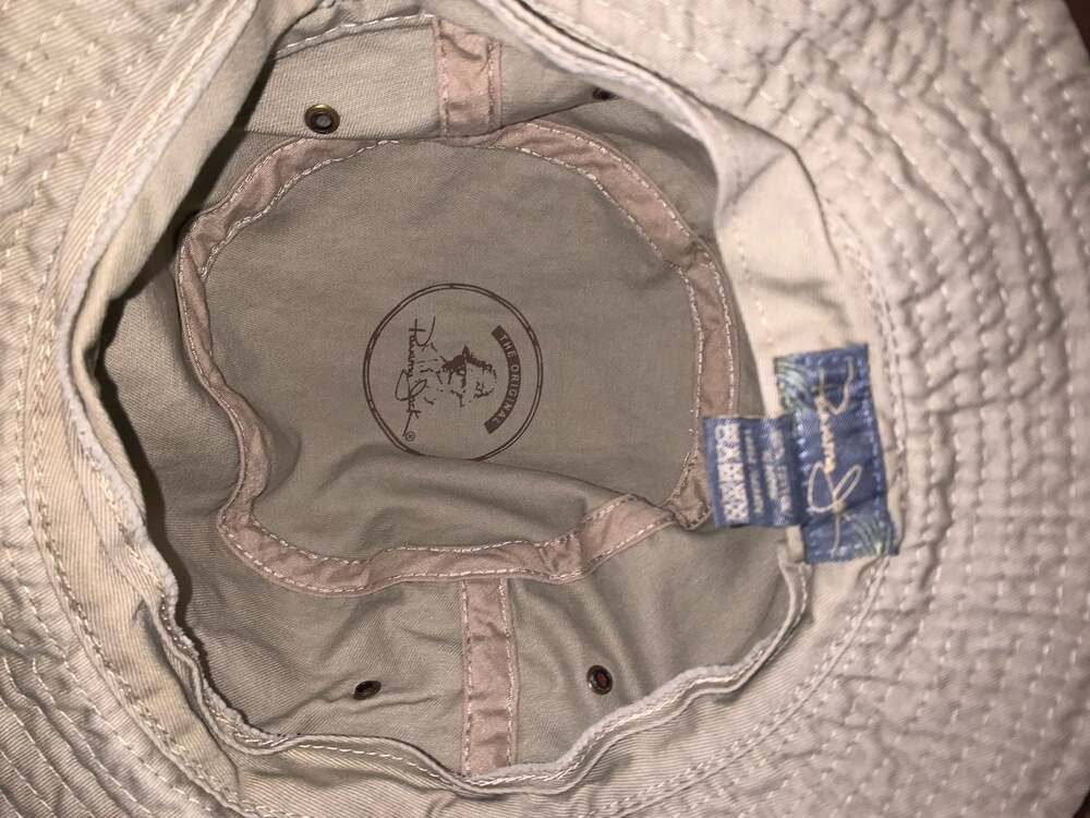Panama Jack Bucket Hat Size L Beige Cotton Y2K Gorpcore - Picture 5 of 6